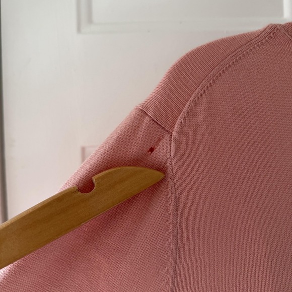 Brooks Brothers Cardigan Womens XL Pink Saxxon Wool Button Front Sweater‎ - Picture 14 of 16
